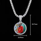 GL Custom Photo Pendant VVS Moissanite Stone Pendant