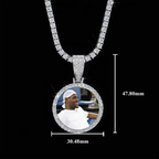 GL Custom Photo Pendant VVS Moissanite Stone Pendant