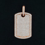 GL Luxury Fully Diamond Iced Out VVS Moissanite Dog Tag Pendant