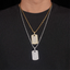 GL Luxury Fully Diamond Iced Out VVS Moissanite Dog Tag Pendant