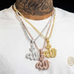 GL Iced Out Allah HipHop Moissanite Pendant