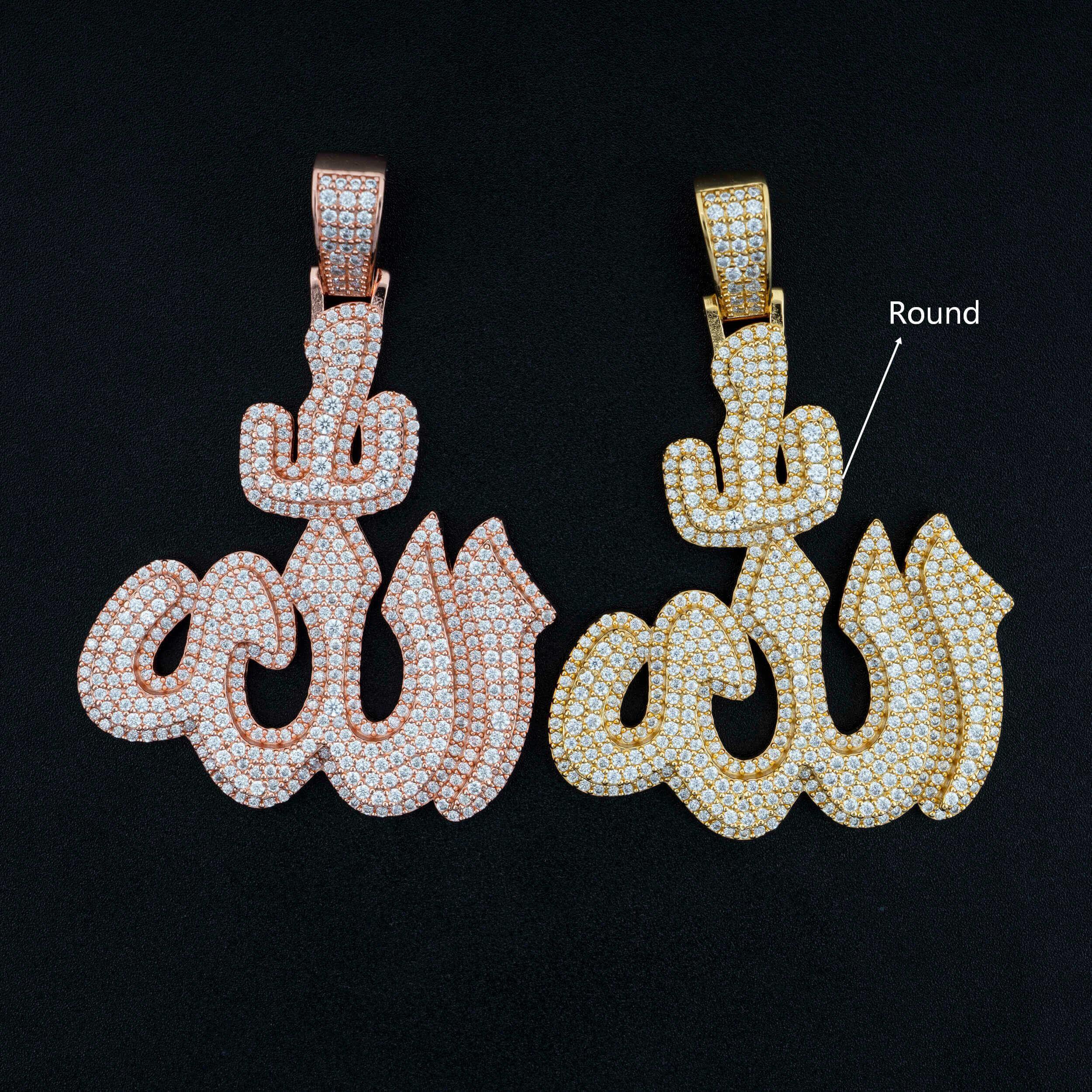 GL Iced Out Allah HipHop Moissanite Pendant