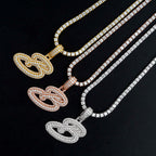 GL Hip Hop Fashion Design S925 Moissanite Letter Custom Initial Pendant