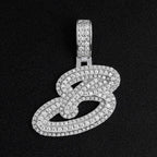 GL Hip Hop Fashion Design S925 Moissanite Letter Custom Initial Pendant