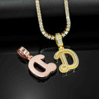 GL Hip Hop Fashion Design S925 Moissanite Letter Custom Initial Pendant