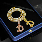 GL Hip Hop Fashion Design S925 Moissanite Letter Custom Initial Pendant