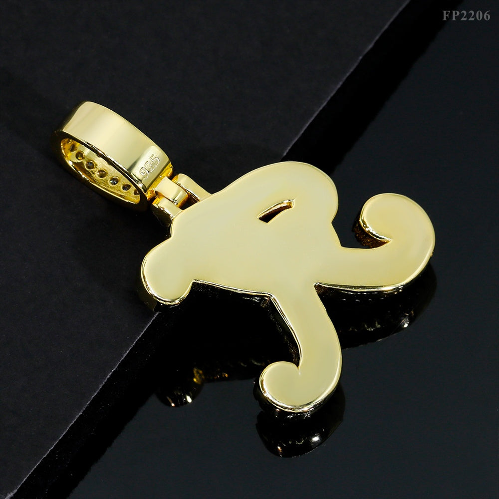 GL Hip Hop Fashion Design S925 Moissanite Letter Custom Initial Pendant