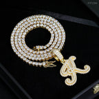 GL Hip Hop Fashion Design S925 Moissanite Letter Custom Initial Pendant