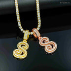 GL Hip Hop Fashion Design S925 Moissanite Letter Custom Initial Pendant