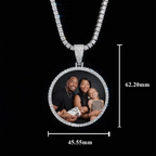 GL Custom Photo Pendant VVS Moissanite Stone Pendant