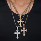 GL Iced Out Hip Hop Rapper Jewelry VVS Diamond Moissanite Cross Pendant