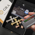 GL Iced Out Hip Hop Rapper Jewelry VVS Diamond Moissanite Cross Pendant