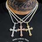 GL Iced Out Hip Hop Rapper Jewelry VVS Diamond Moissanite Cross Pendant