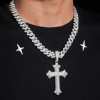 GL Iced Out Hip Hop Rapper Jewelry VVS Diamond Moissanite Cross Pendant