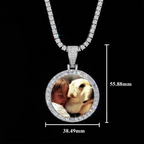 GL Custom Photo Pendant VVS Moissanite Stone Pendant