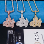 GL Iced Out Allah HipHop Moissanite Pendant