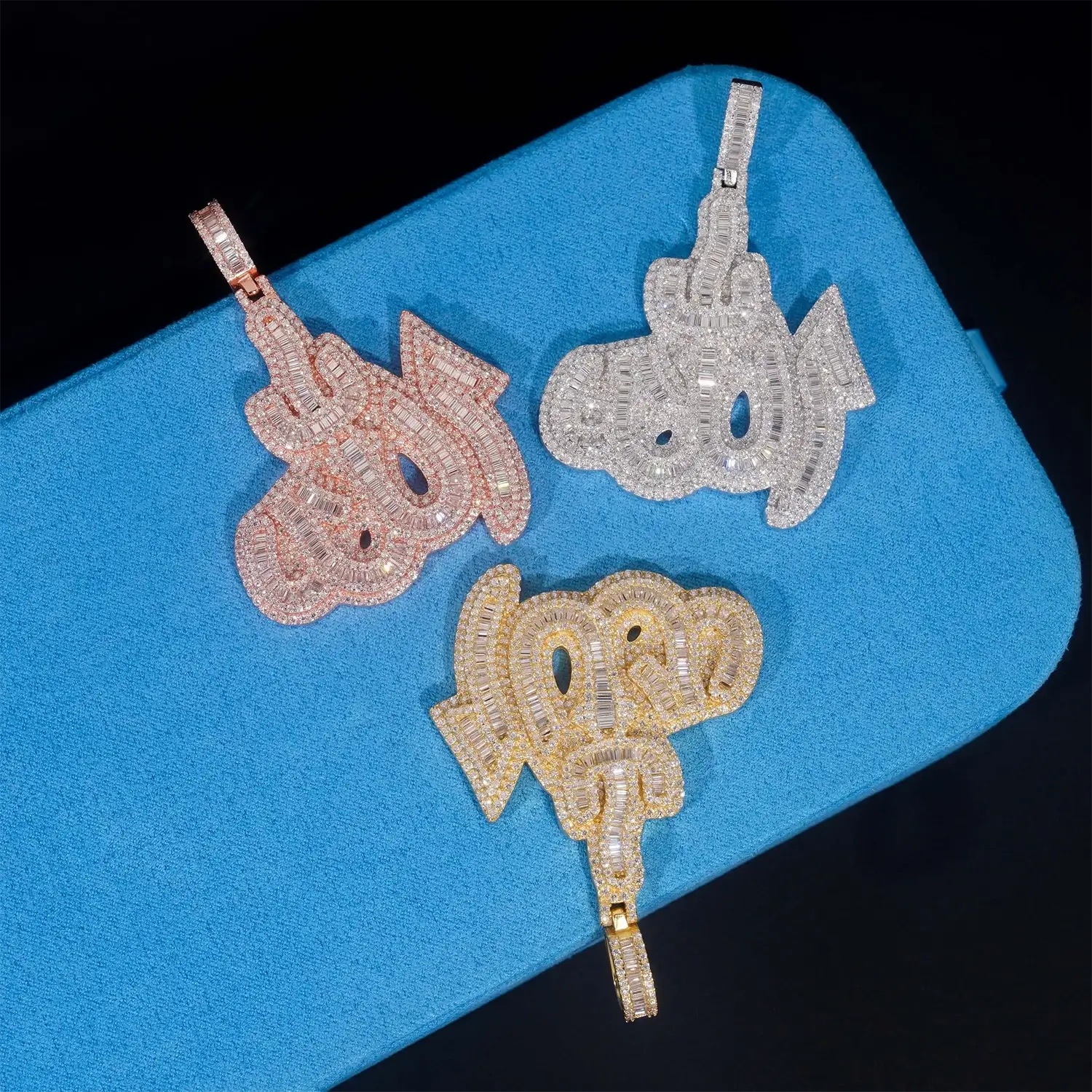 GL Iced Out Allah HipHop Moissanite Pendant