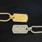 GL Ice Out Hip Hop Cross Dog Tag VVS Moissanite Pendant