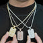 GL Ice Out Hip Hop Cross Dog Tag VVS Moissanite Pendant