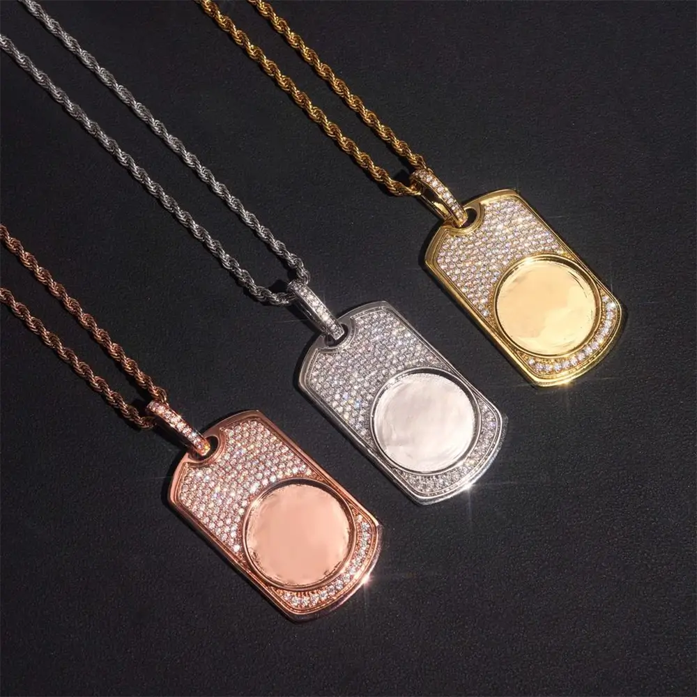 Custom Dog Tag Photo Pendant