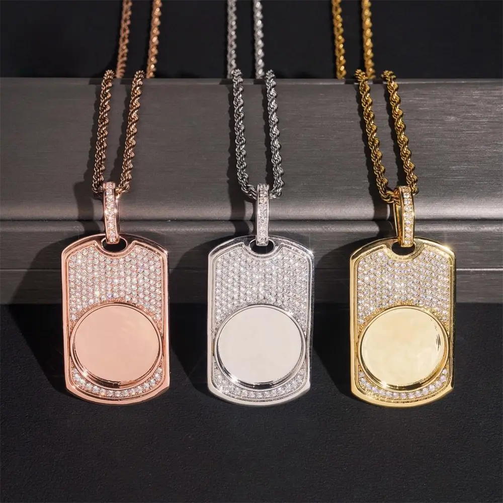 Custom Dog Tag Photo Pendant