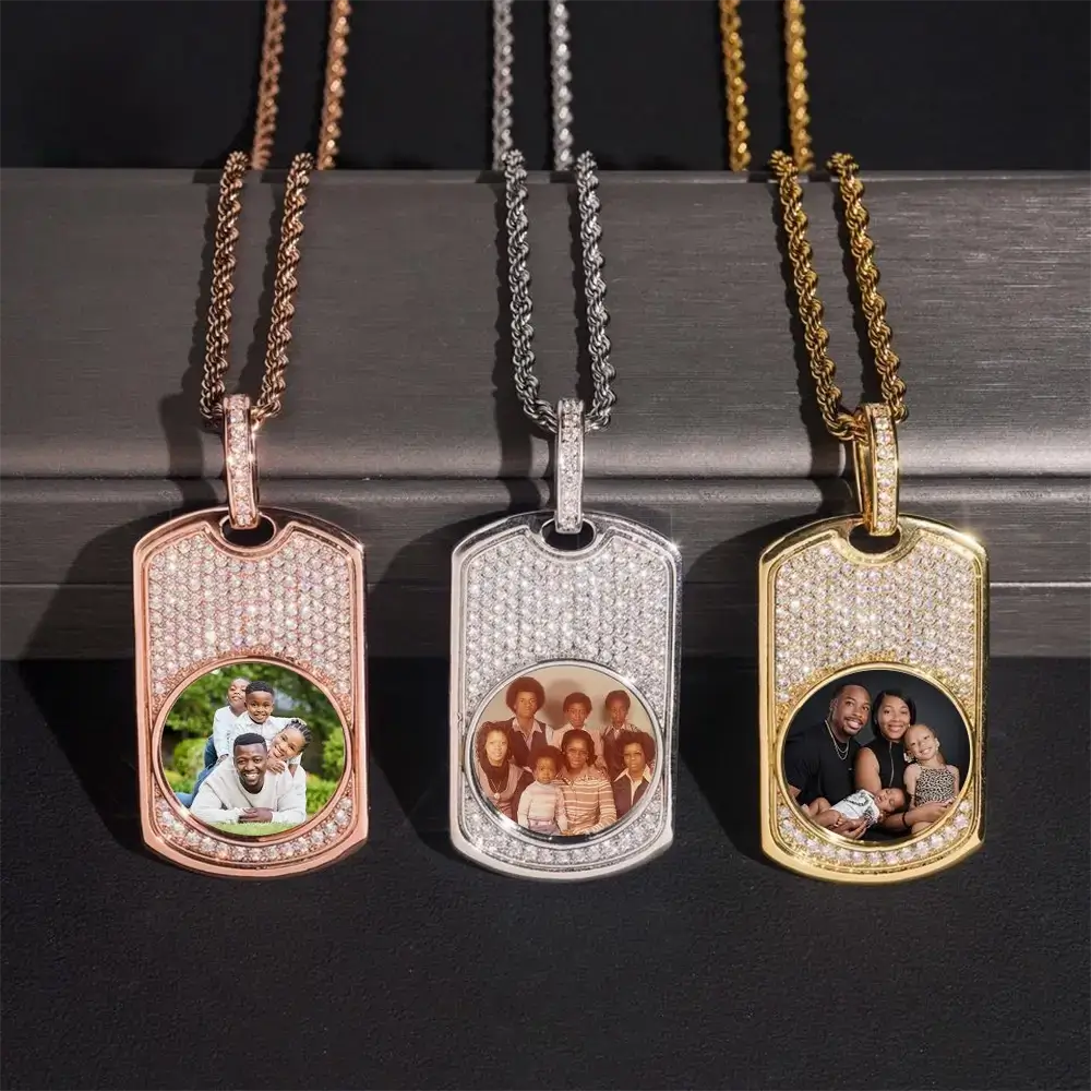 Custom Dog Tag Photo Pendant Main image