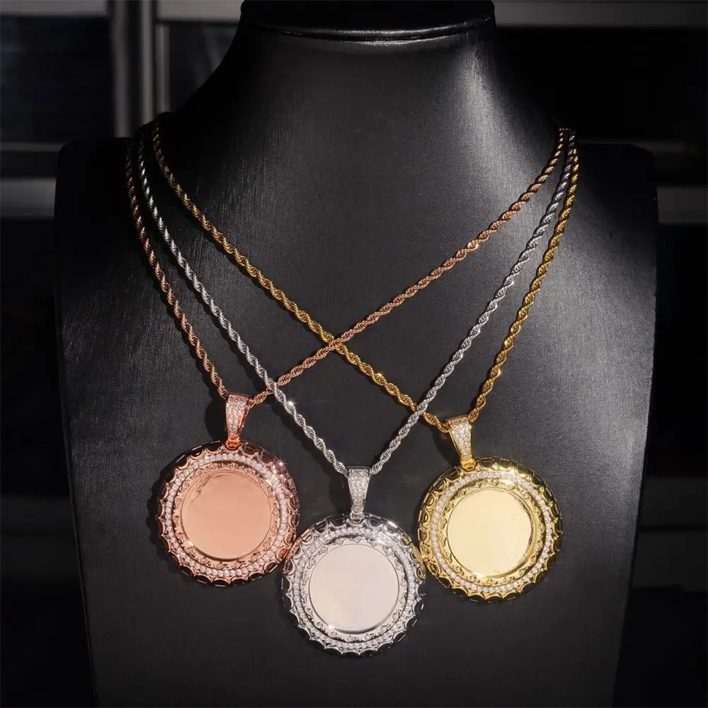 Custom Iced Out Memory Photo Pendant Secondary image