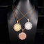 Custom Flower Design Photo Pendant