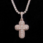 Marquise Stone Iced Out VVS Moissanite Cross Pendant