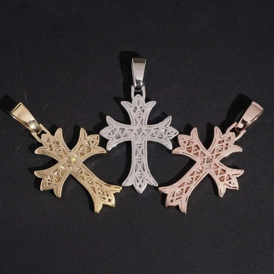 2.44CT S925 VVS Moissanite Cross Pendant