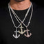 925 Silver Anchor VVS Moissanite Pendant