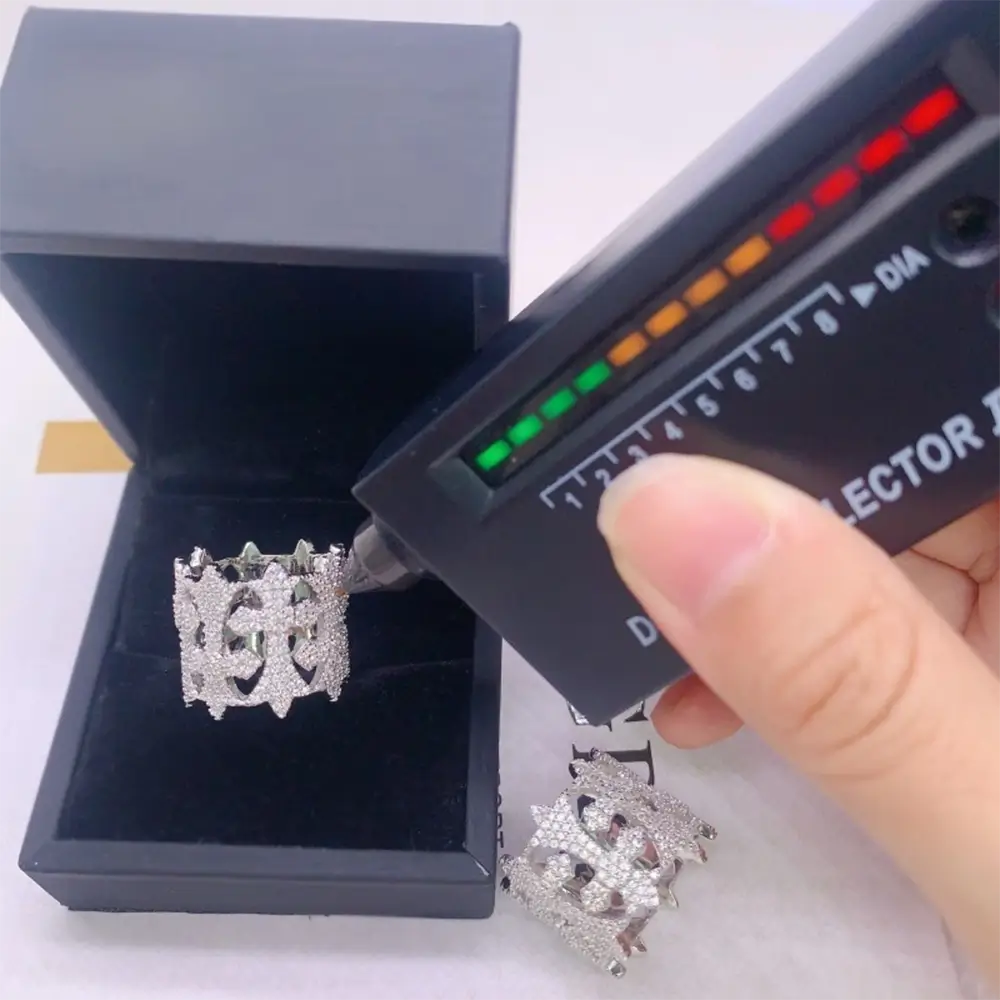 GL Hip Hop Cross VVS Moissanite Ring