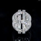 GL Iced $ Money Hip Hop VVS Moissanite Ring