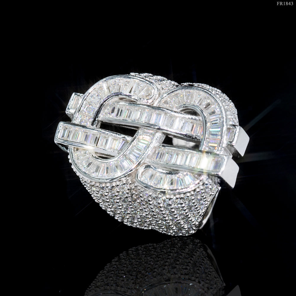 GL Iced $ Money Hip Hop VVS Moissanite Ring