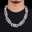 Sterling Silver 925 22MM Rose Gold Two Tone Flower Link Chain Necklace