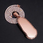 VVS Moissanite Virgin Mary Pendant S925 Silver Guadalupe Jewelry