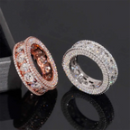 Multi-Row VVS Moissanite Full Eternity Ring