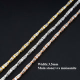 Pass Diamond Tester 925 Sterling Silver Man Luxury Jewelry VVS1 Moissanite Cluster Tennis Bracelet