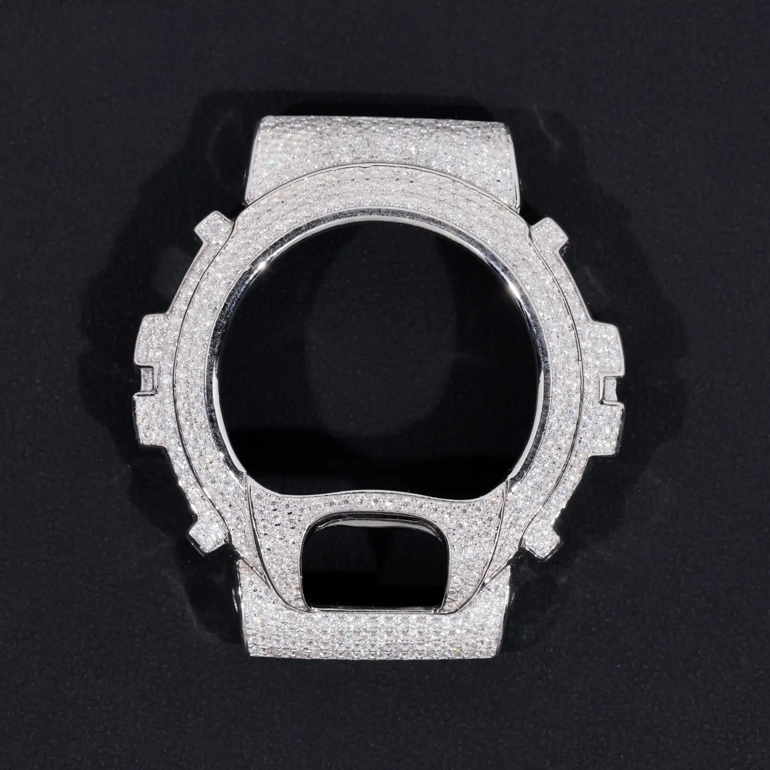 VVS Moissanite Bust Down Watch Case for Casio DW6900 Immagine principale del prodotto