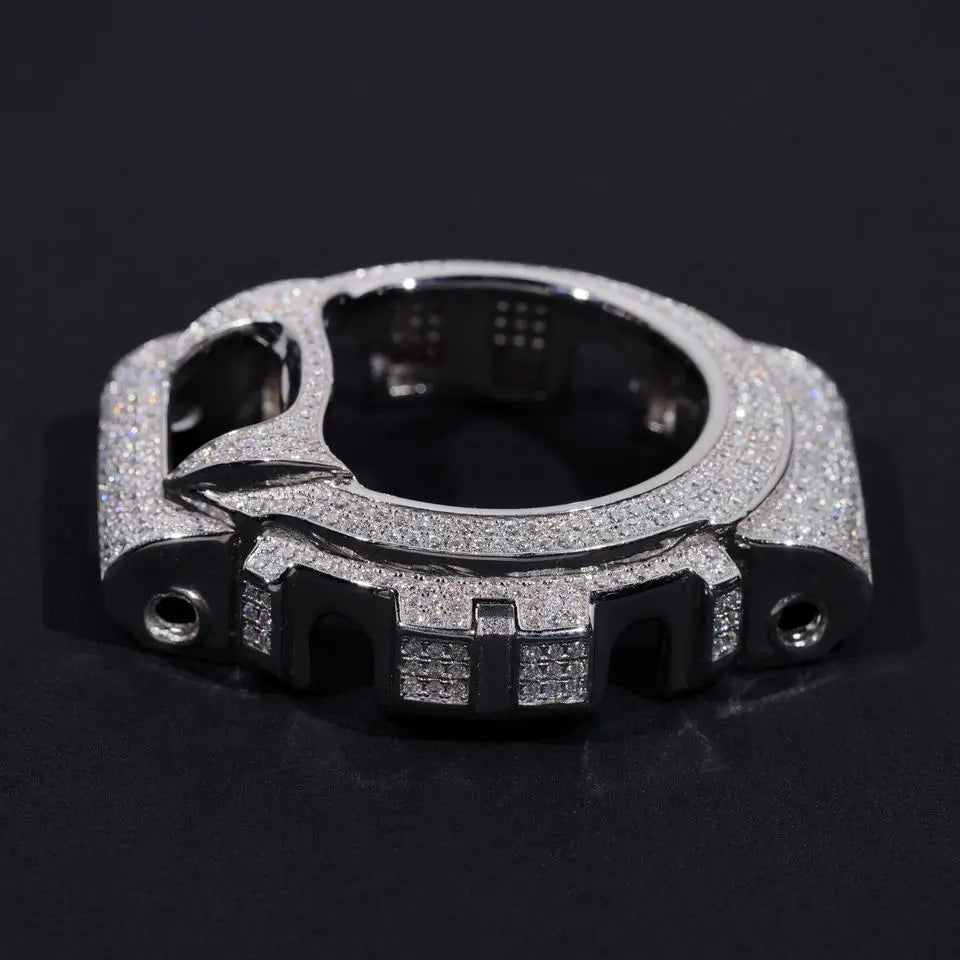 VVS Moissanite Bust Down Watch Case for Casio DW6900
