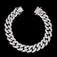 GL 15MM Miami Cuban Link Chain Iced Out 5A+ Diamond In 16K Glod Plated