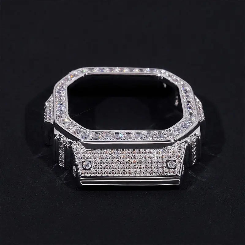 VVS Moissanite Bust Down Watch Case for Casio DW5600