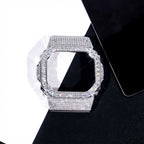 VVS Moissanite Bust Down Watch Case for Casio DW5600