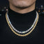 7.5MM S925 Silver Fully Iced Out Twist VVS Moissanite Rope Cuban Chain