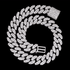 GL VVS Baguette 5A+ Diamond 20MM Miami Cuban Link Chain Iced Out  In 16K Glod Plated