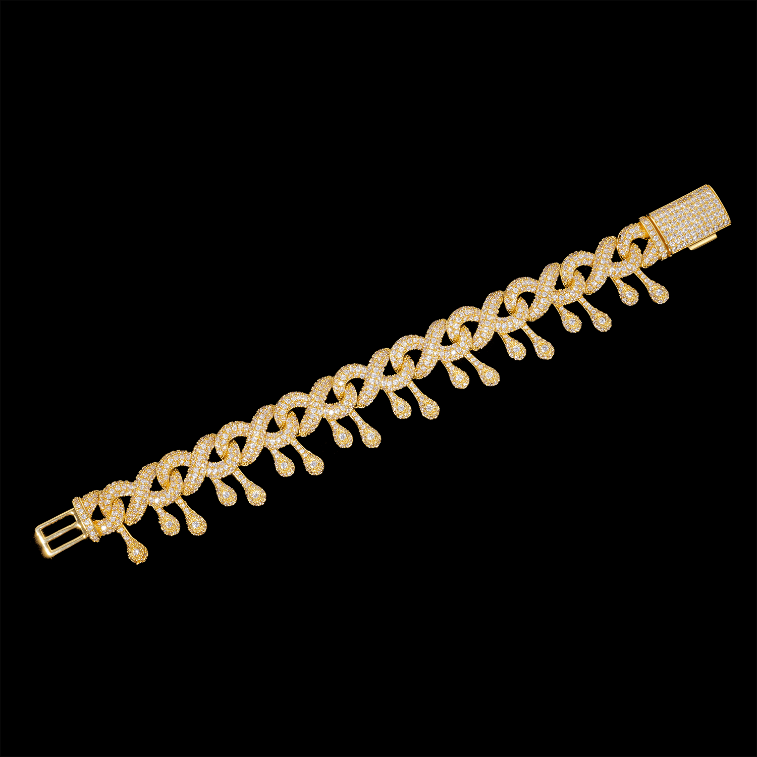 GL 13MM Drip Infinity Link 5A+ Diamond Hip Hop Iced Out Chain Secondary image