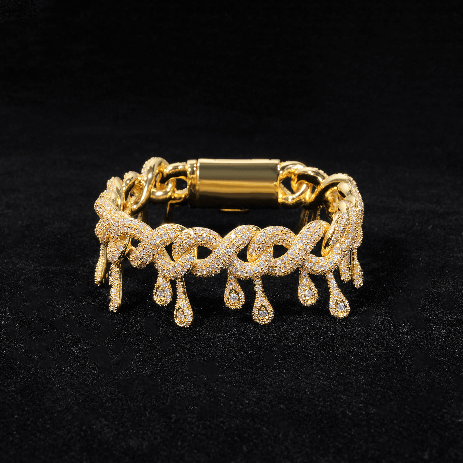 GL 13MM Drip Infinity Link 5A+ Diamond Hip Hop Iced Out Chain Main image
