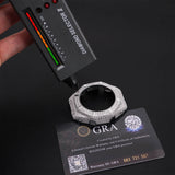 Silver Full Iced Moissanite  Diamond Watch Case