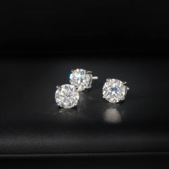 GL Classic Solitaire  Moissanite Earrings