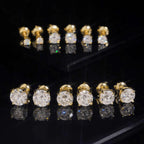 GL Classic Solitaire  S925 Silver Moissanite Earrings